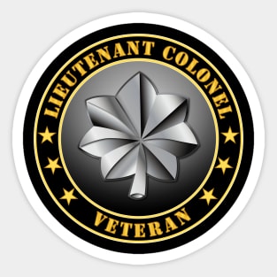 Army - Lieutenant Colonel Veteran Sticker